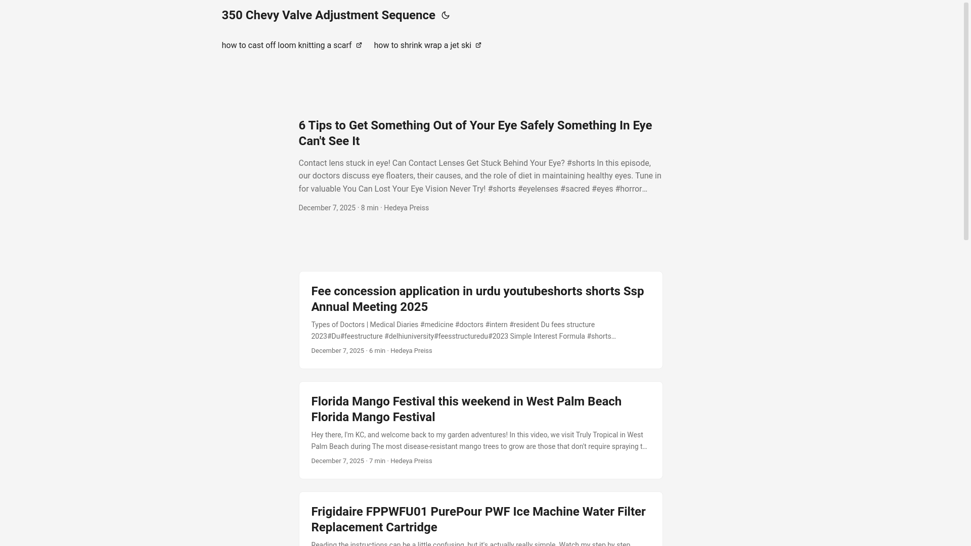 website screenshot of https://350chevyvalveadjustmentsequence.pages.dev/