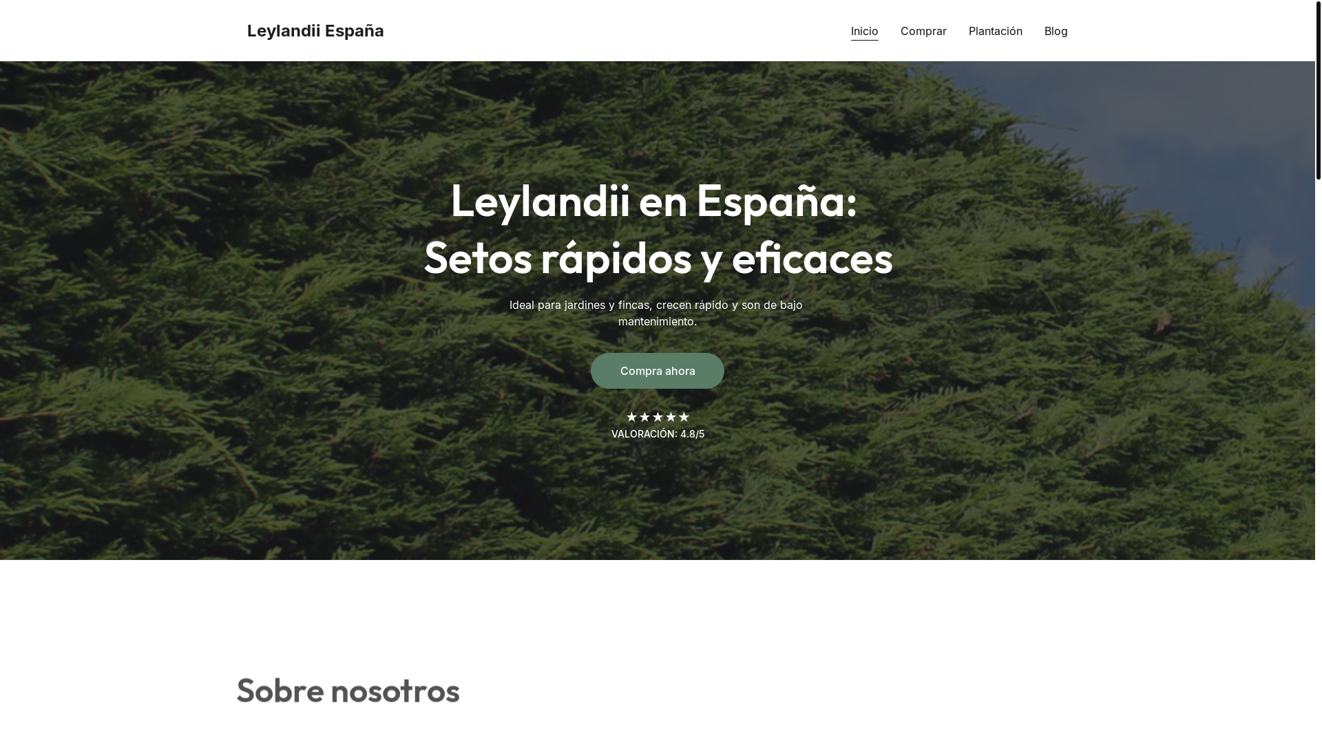 website screenshot of https://leylandiis.es/