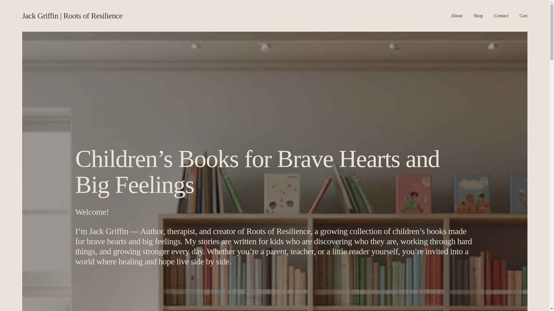 website screenshot of https://jackgriffinrootsofresilience.com/