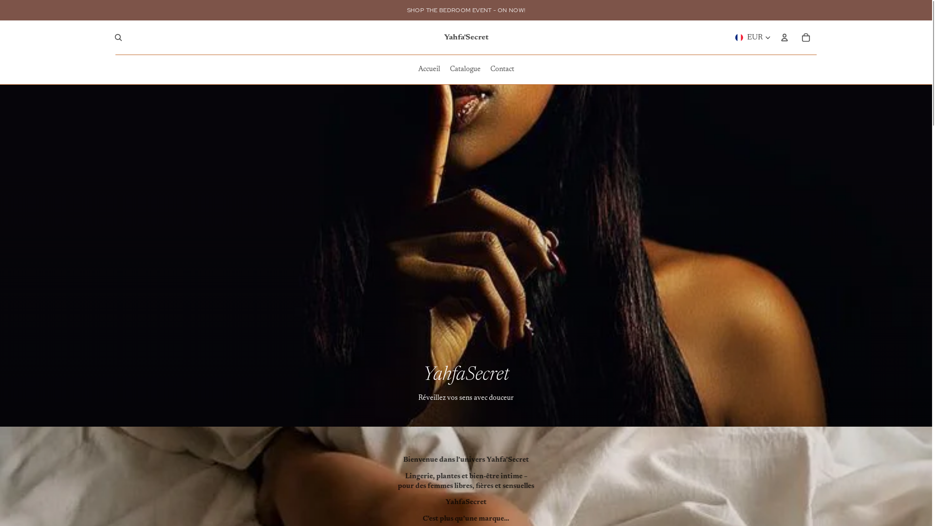 website screenshot of https://yahfasecret.com/