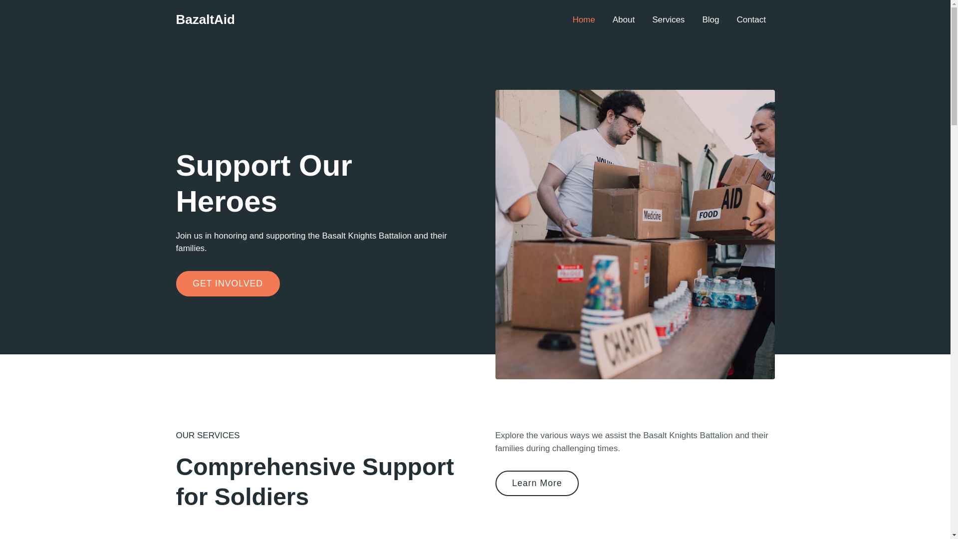 website screenshot of https://bazaltaid.site/