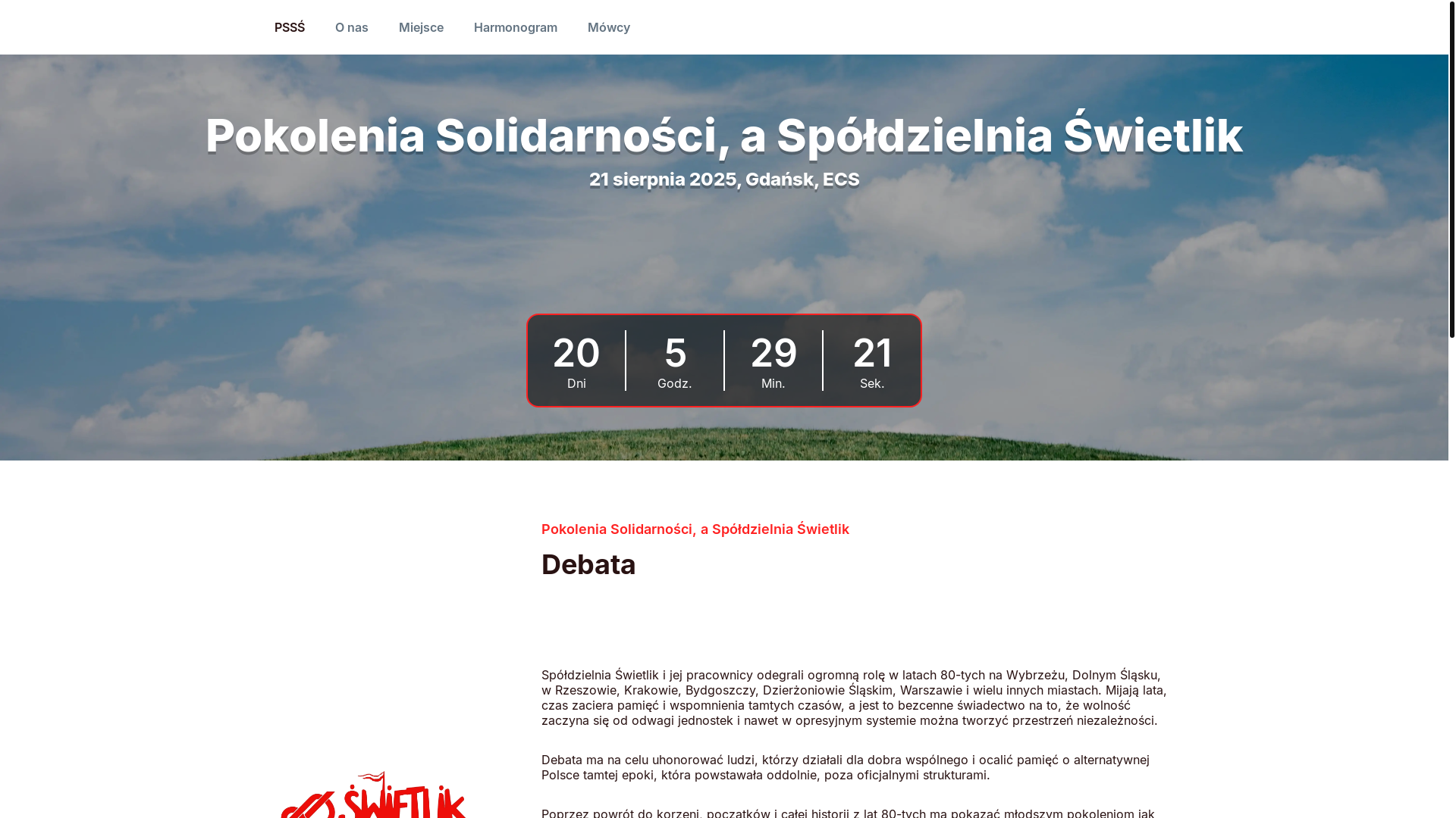 website screenshot of https://debata-psss.pages.dev/
