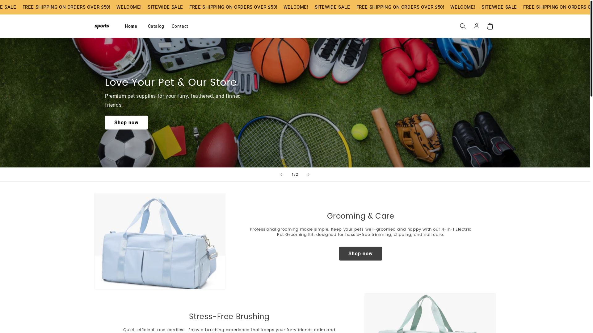 website screenshot of https://petswithboo.store/