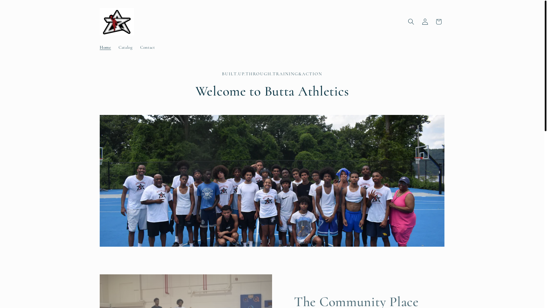 website screenshot of https://buttaathletics.com/