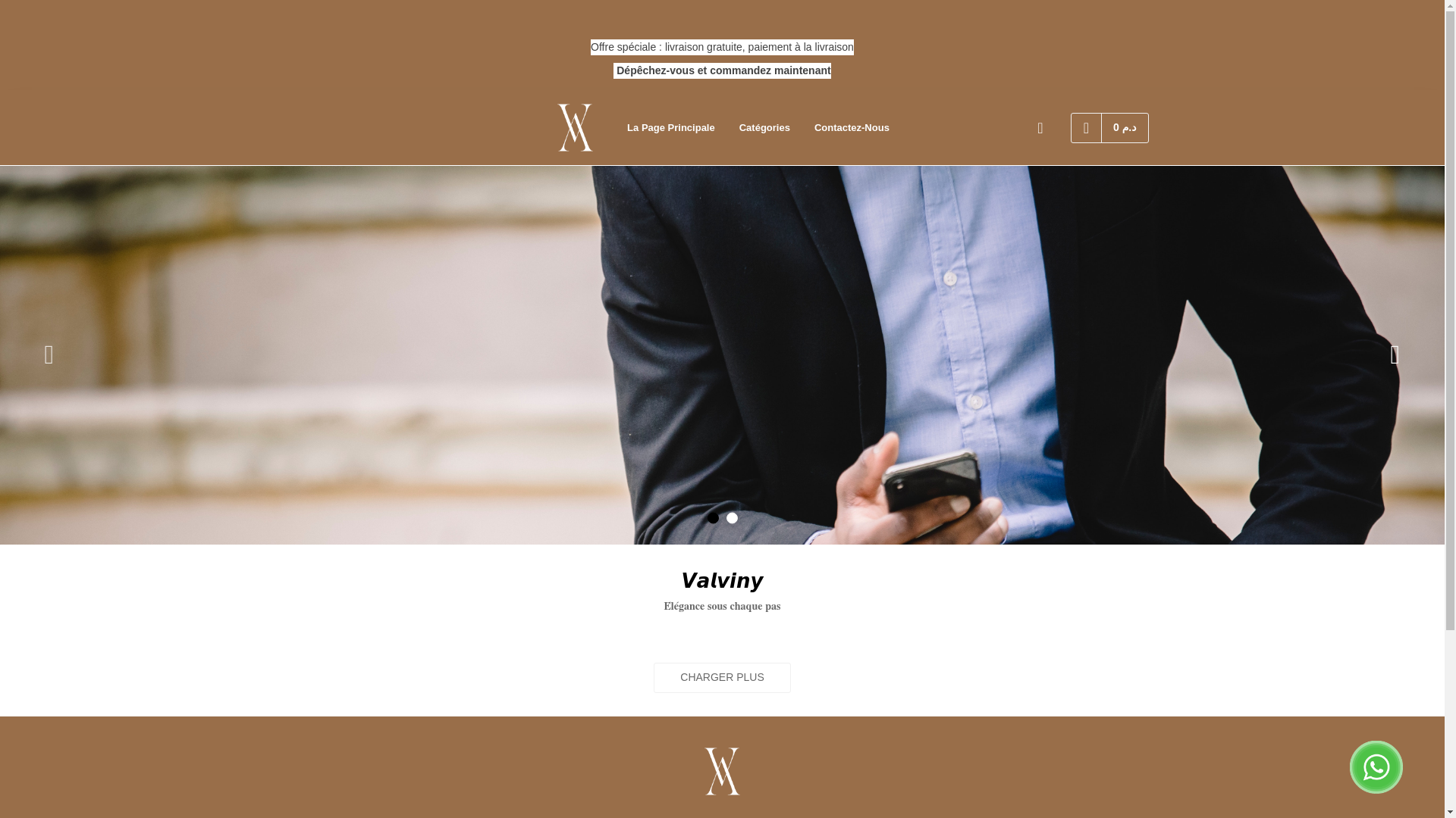 website screenshot of https://valviny.ma/