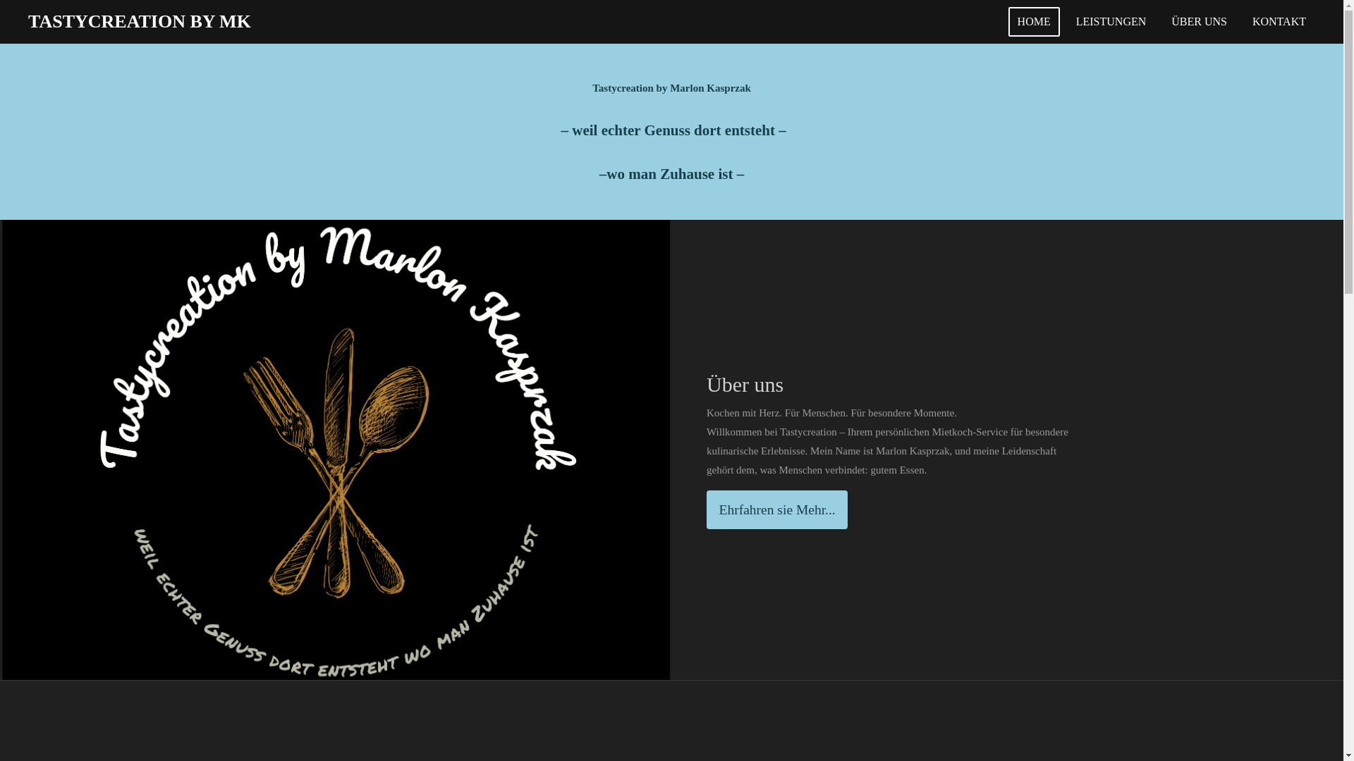 website screenshot of https://tastycreation.de/