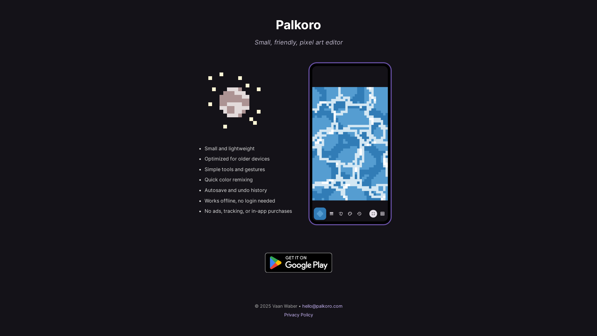 website screenshot of https://palkoro-site.pages.dev/