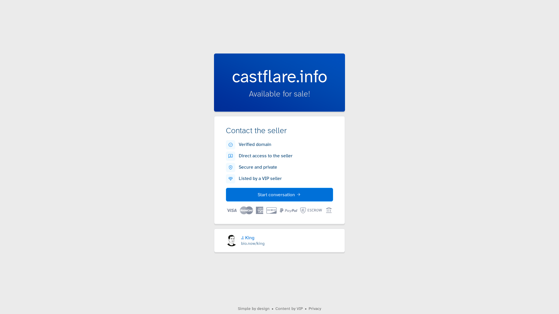 website screenshot of https://castflare.info/