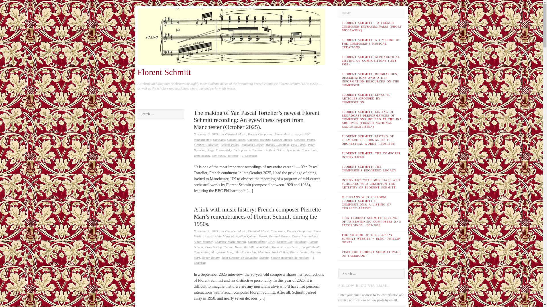 website screenshot of https://florentschmitt.org/