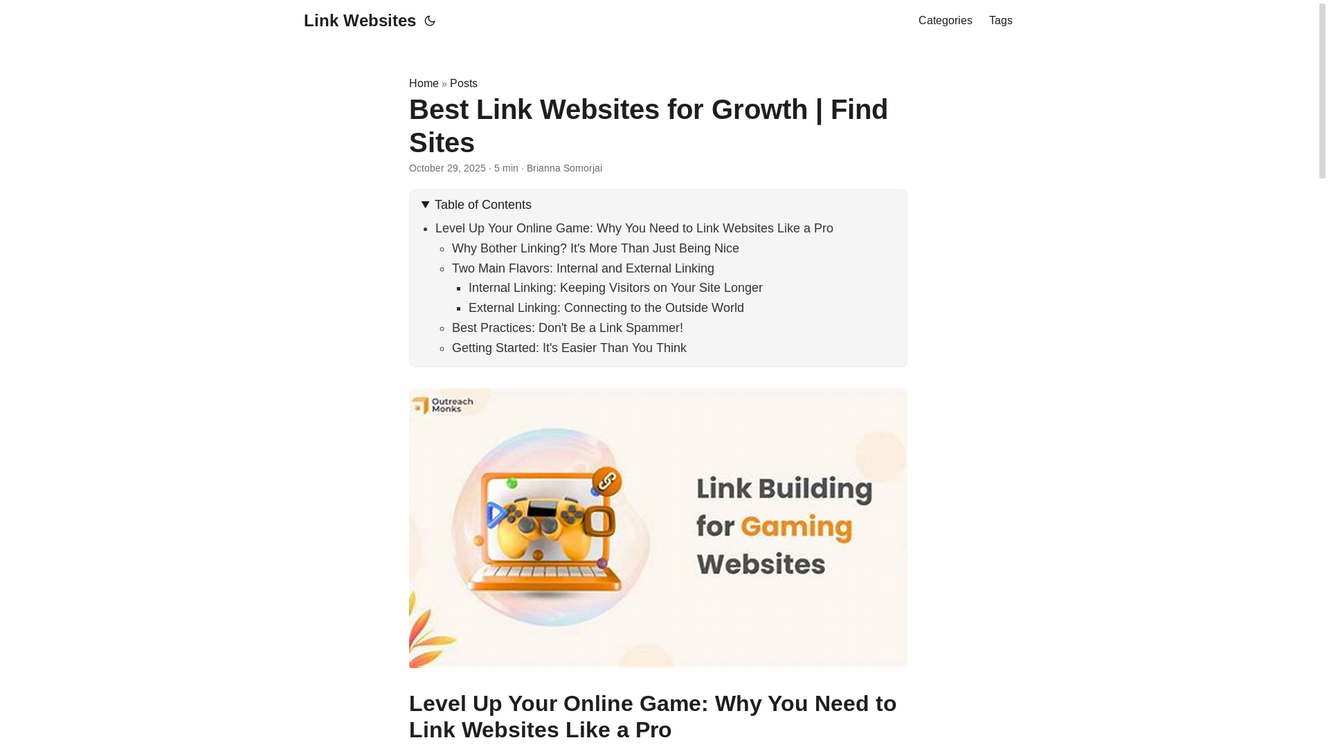 website screenshot of https://link-websites.pages.dev/