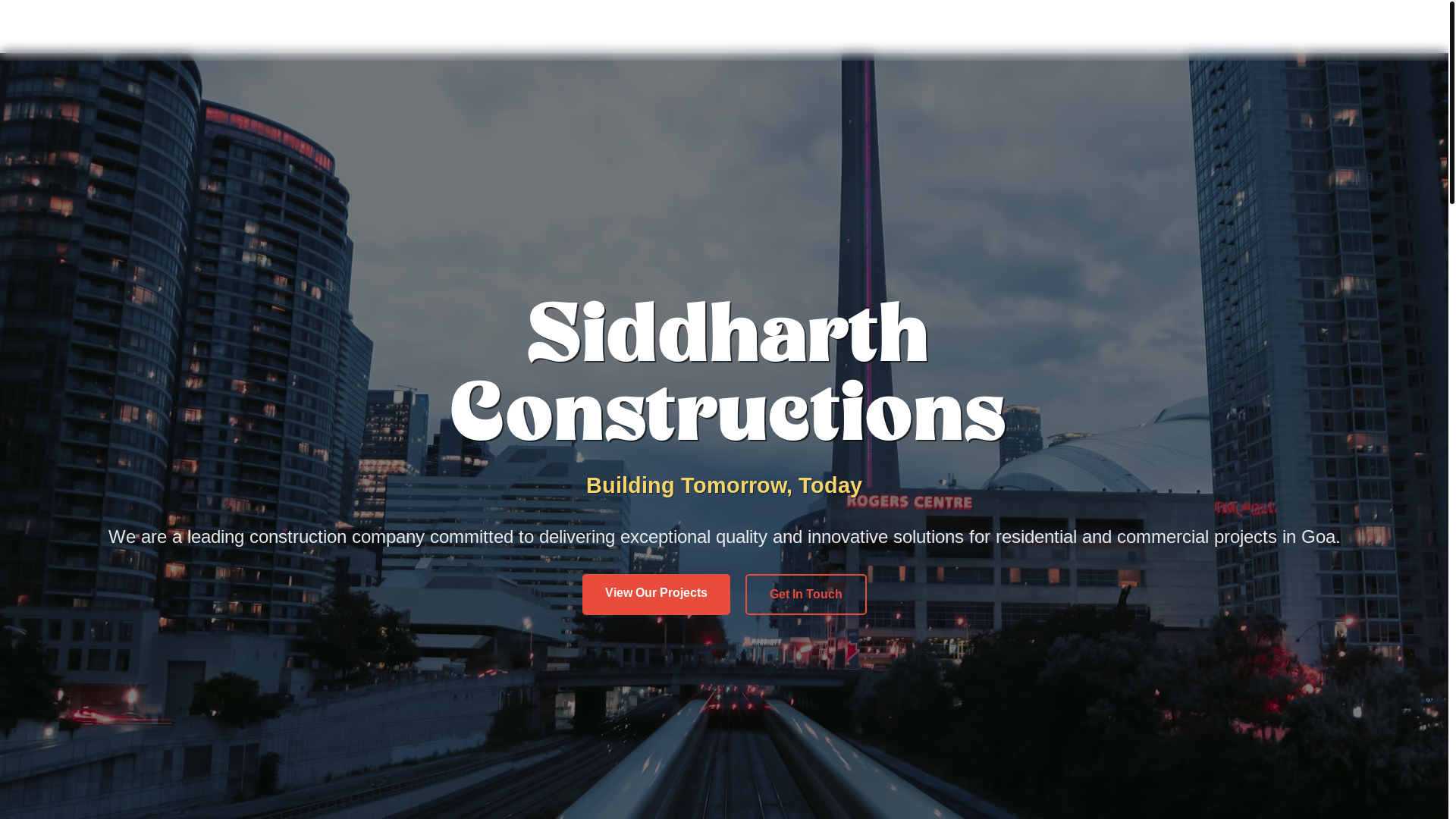 website screenshot of https://siddharth-constructions.com/
