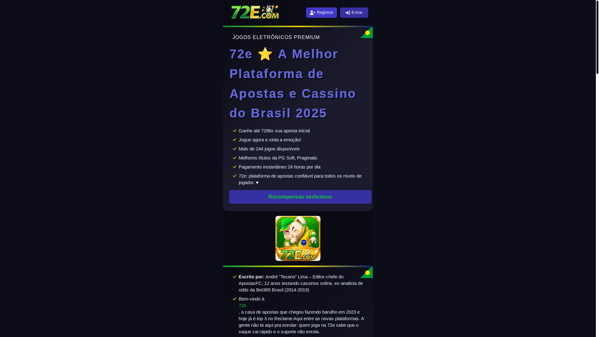 website screenshot of https://72egame.com/