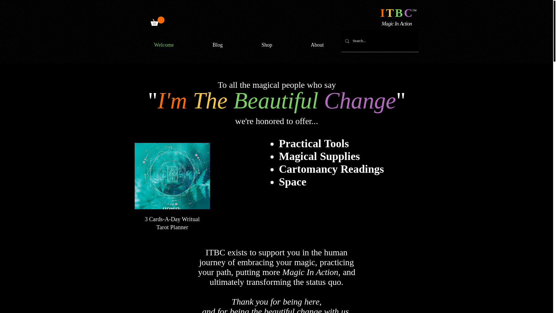 website screenshot of https://imthebeautifulchange.com/