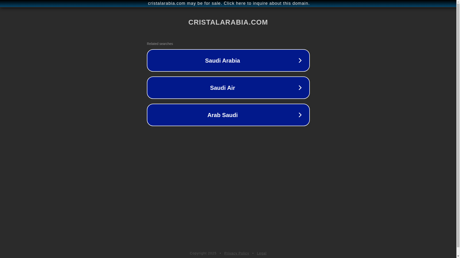 website screenshot of https://cristalarabia.com/