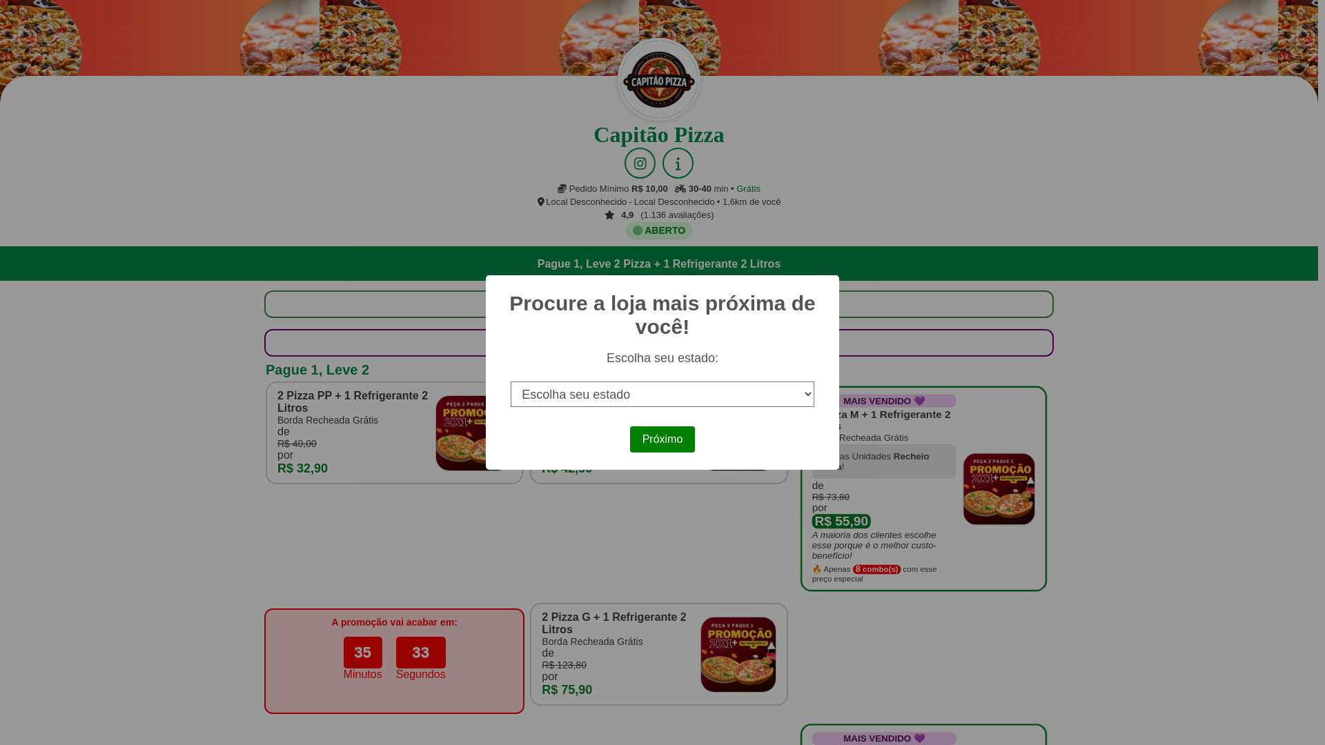 website screenshot of https://pizzas-capitao-pizzaria-compre01leve02.pages.dev/