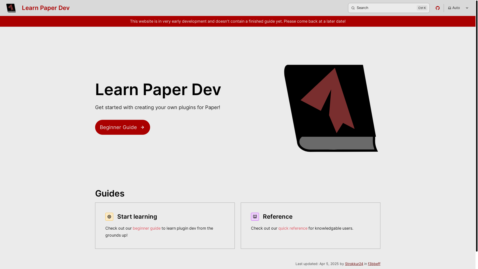 website screenshot of https://learnpaperdev.pages.dev/