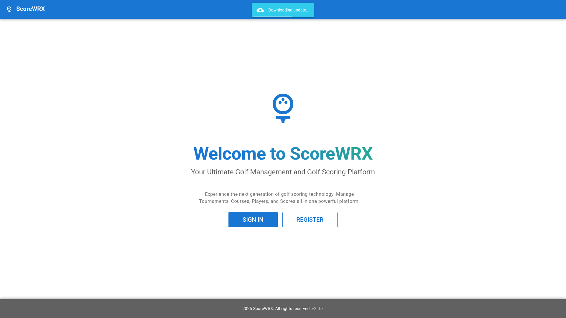 website screenshot of https://scorewrx-staging.pages.dev/