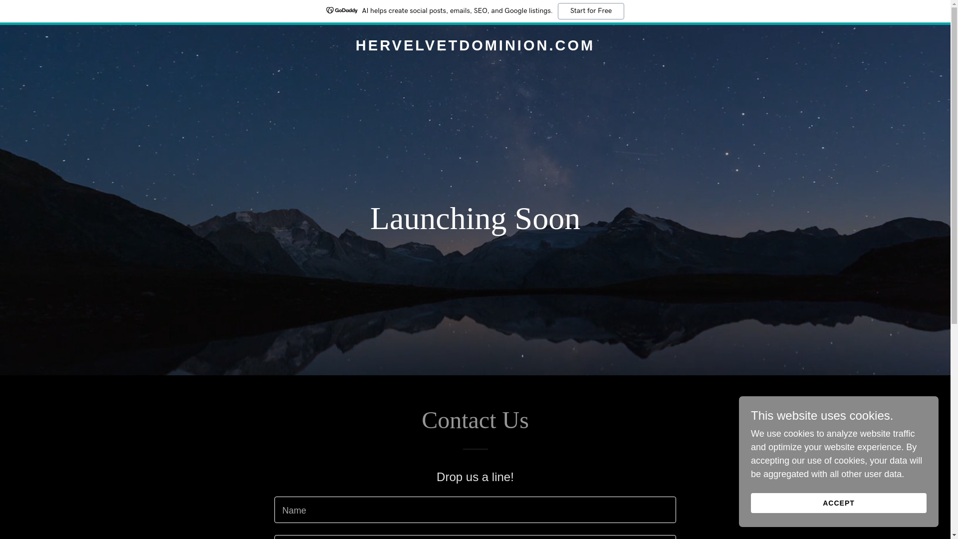 website screenshot of https://hervelvetdominion.com/