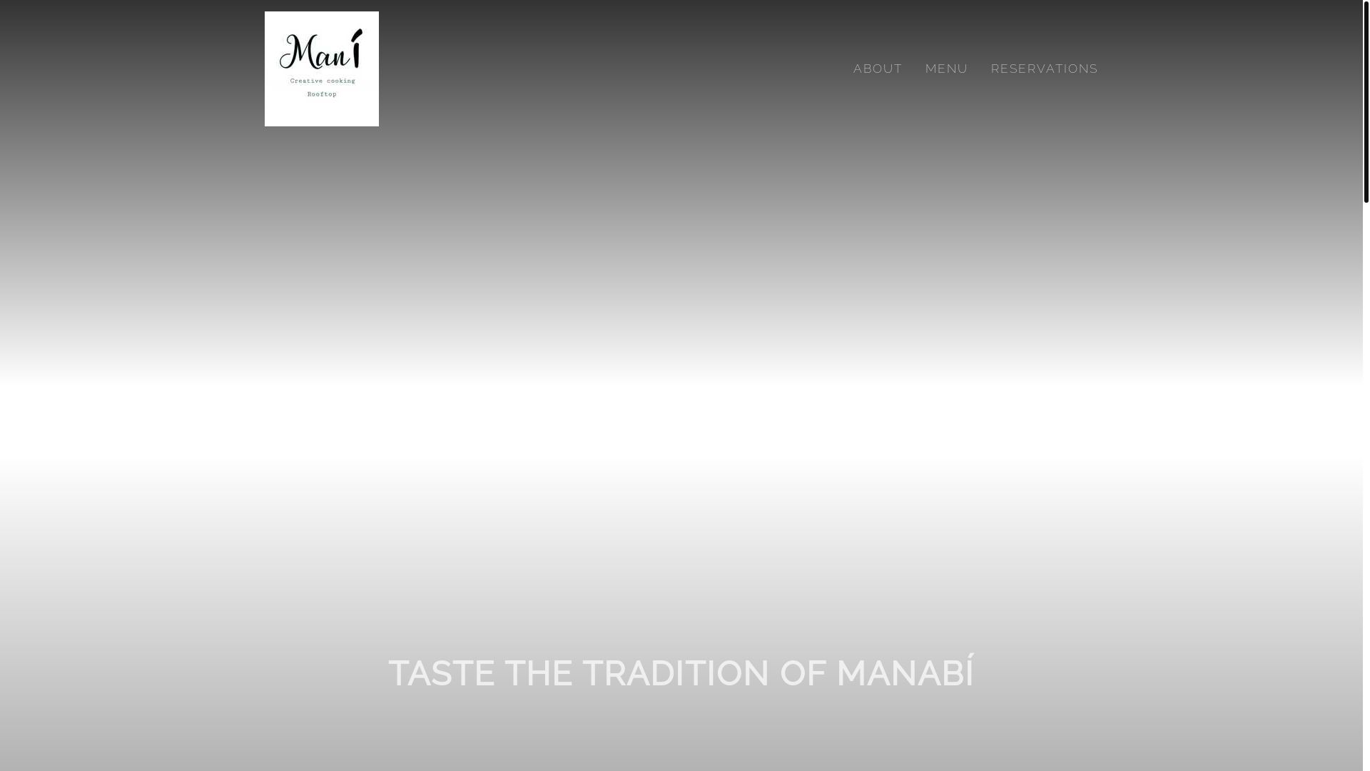 website screenshot of https://mani.ec/