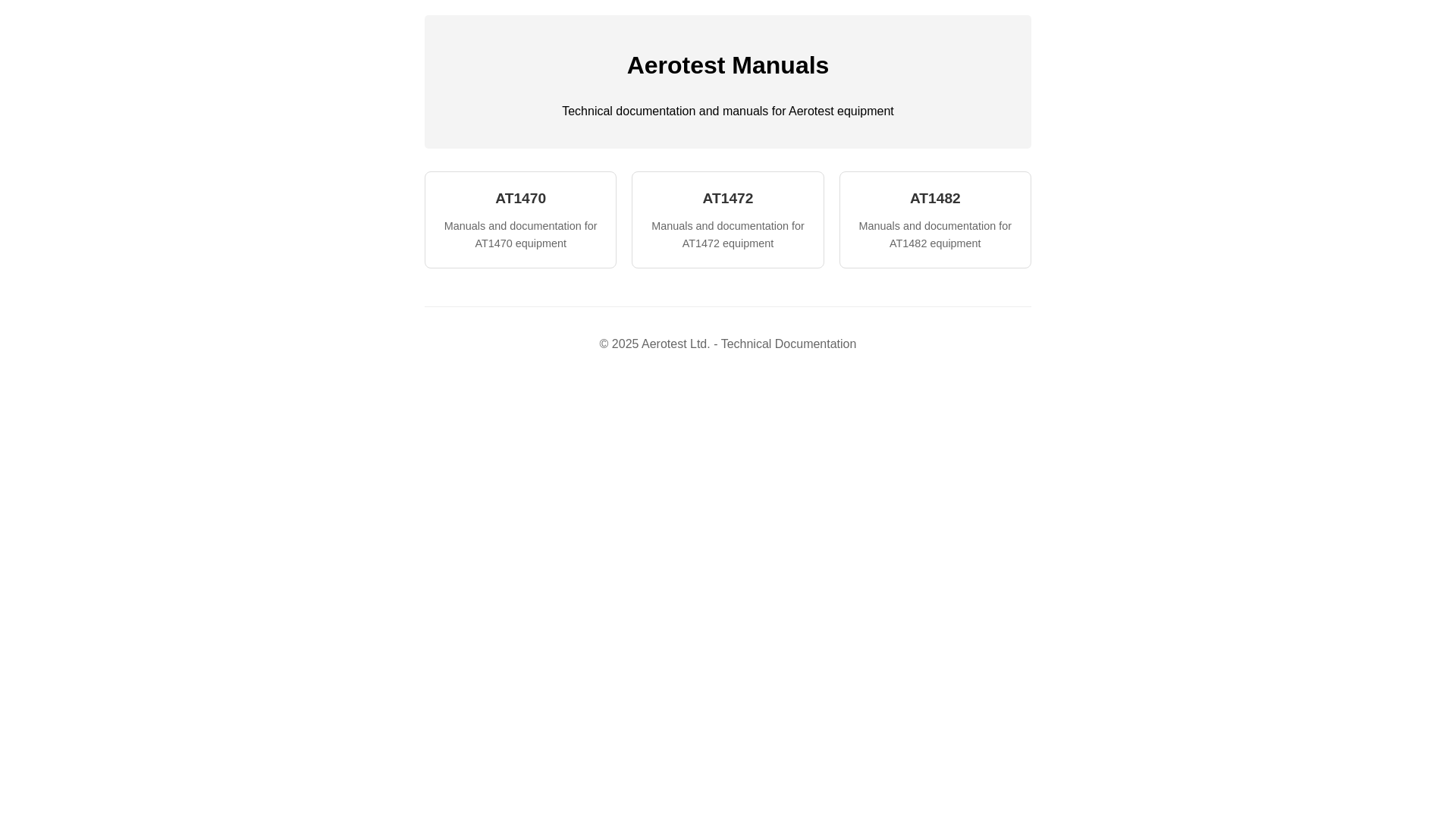 website screenshot of https://aerotestmanuals.com/