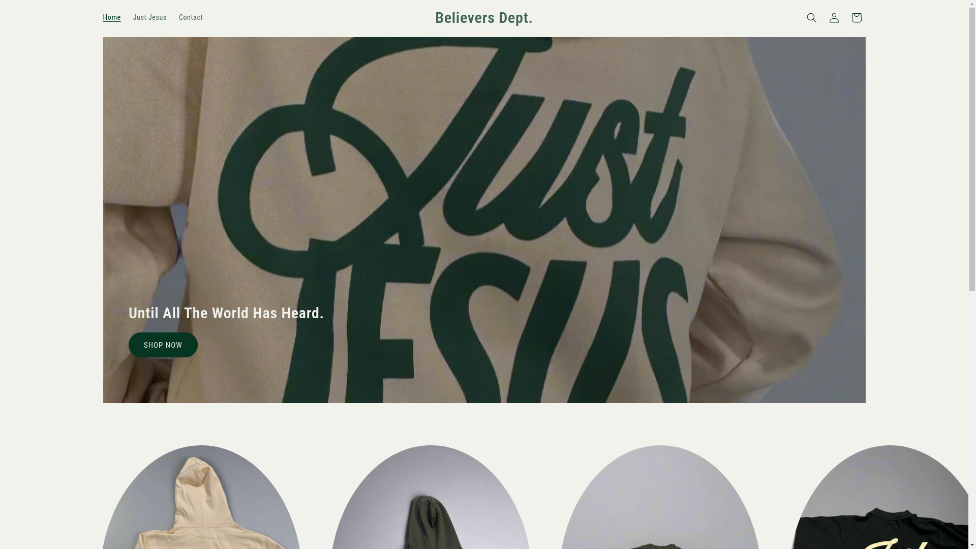 website screenshot of https://believersdept.com/
