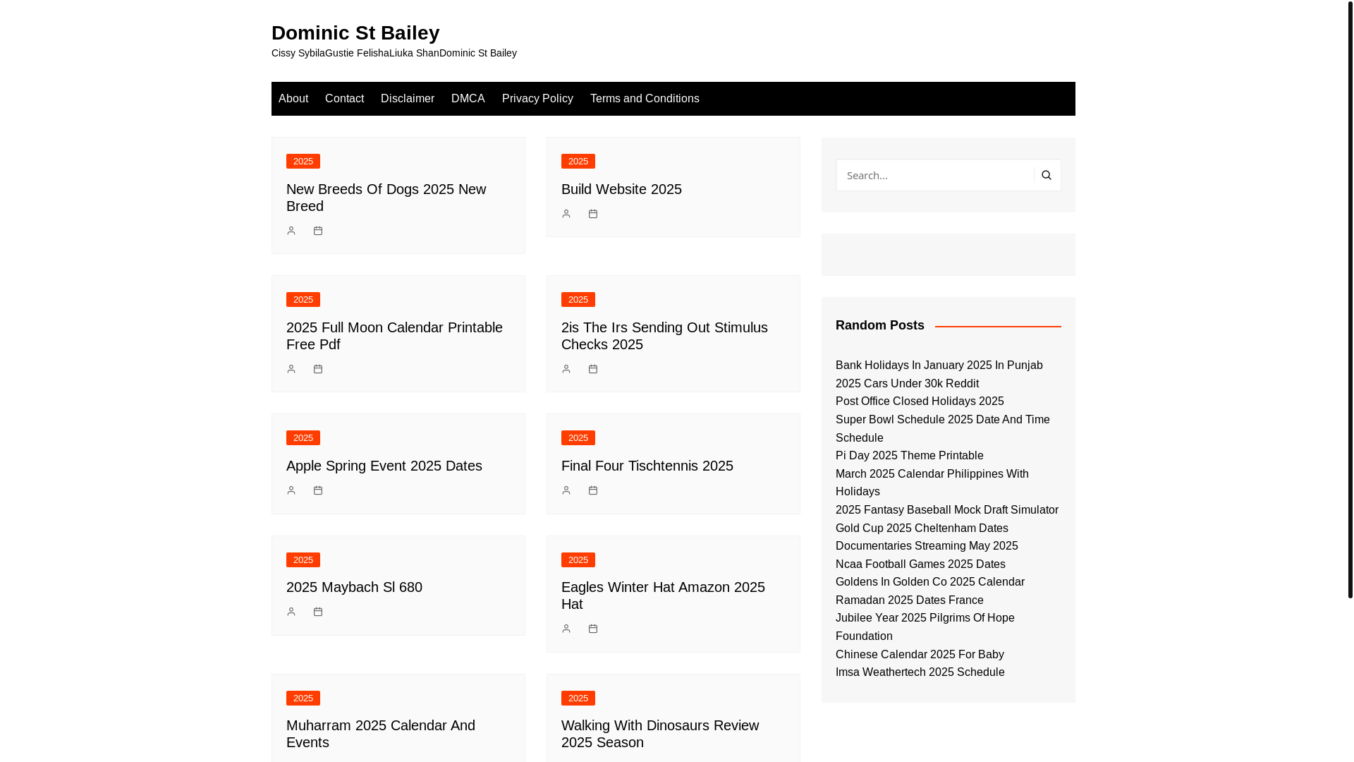 website screenshot of https://dominicstbailey.pages.dev/