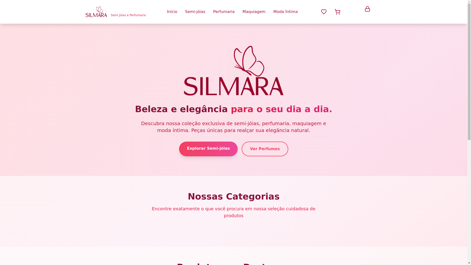 website screenshot of https://silmara-loja.pages.dev/