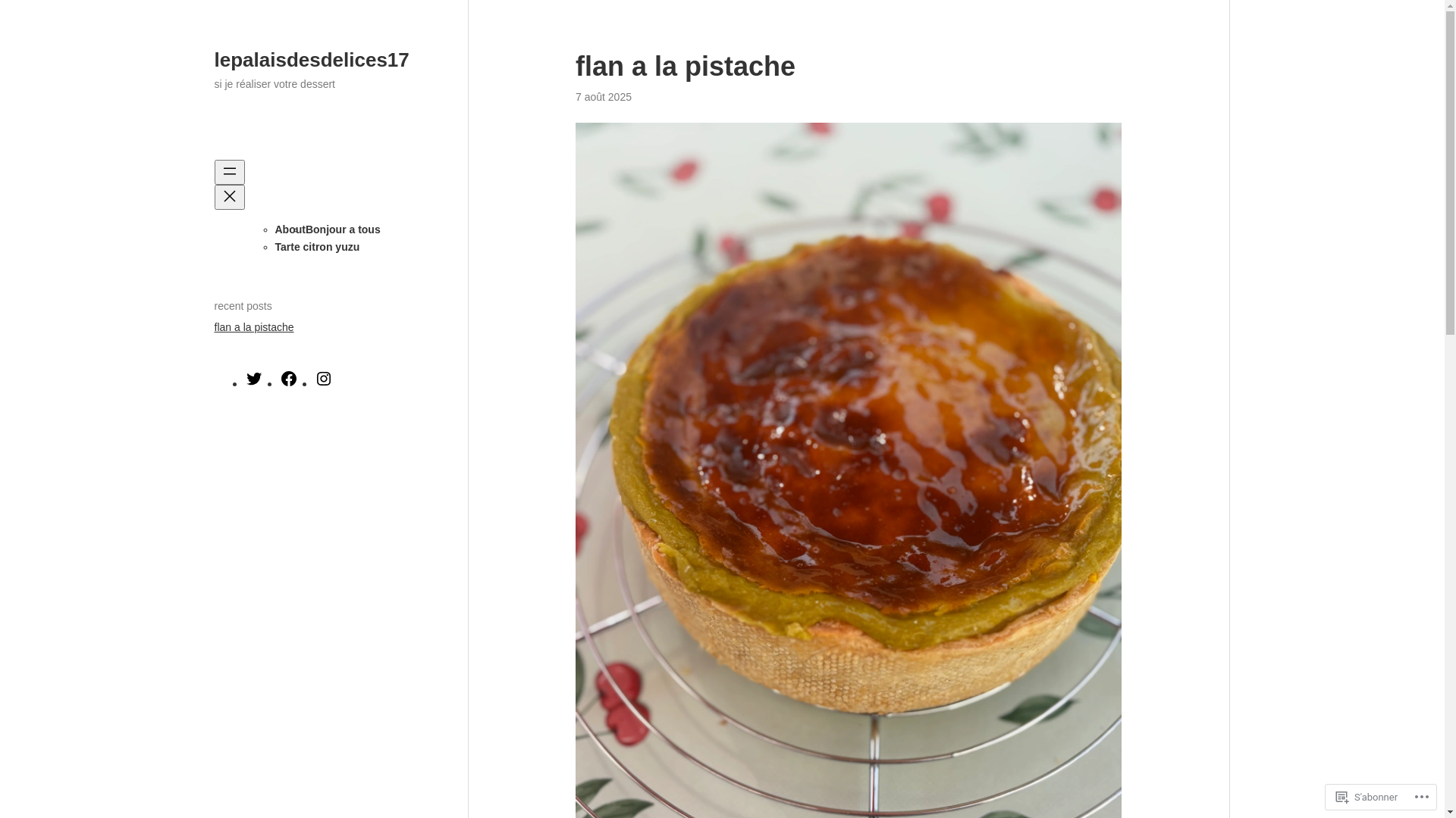 website screenshot of https://lepalaisdesdelices.blog/