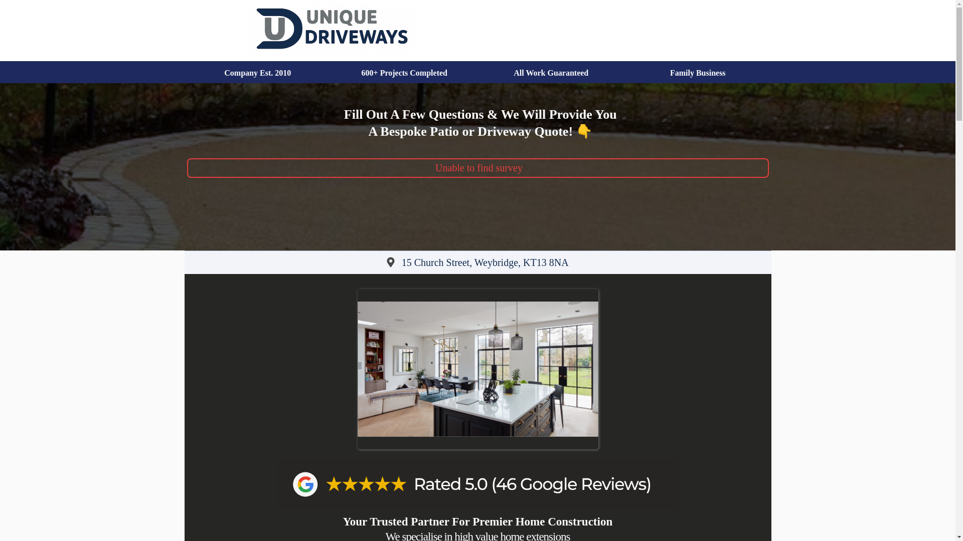 website screenshot of https://bns-construction.co.uk/