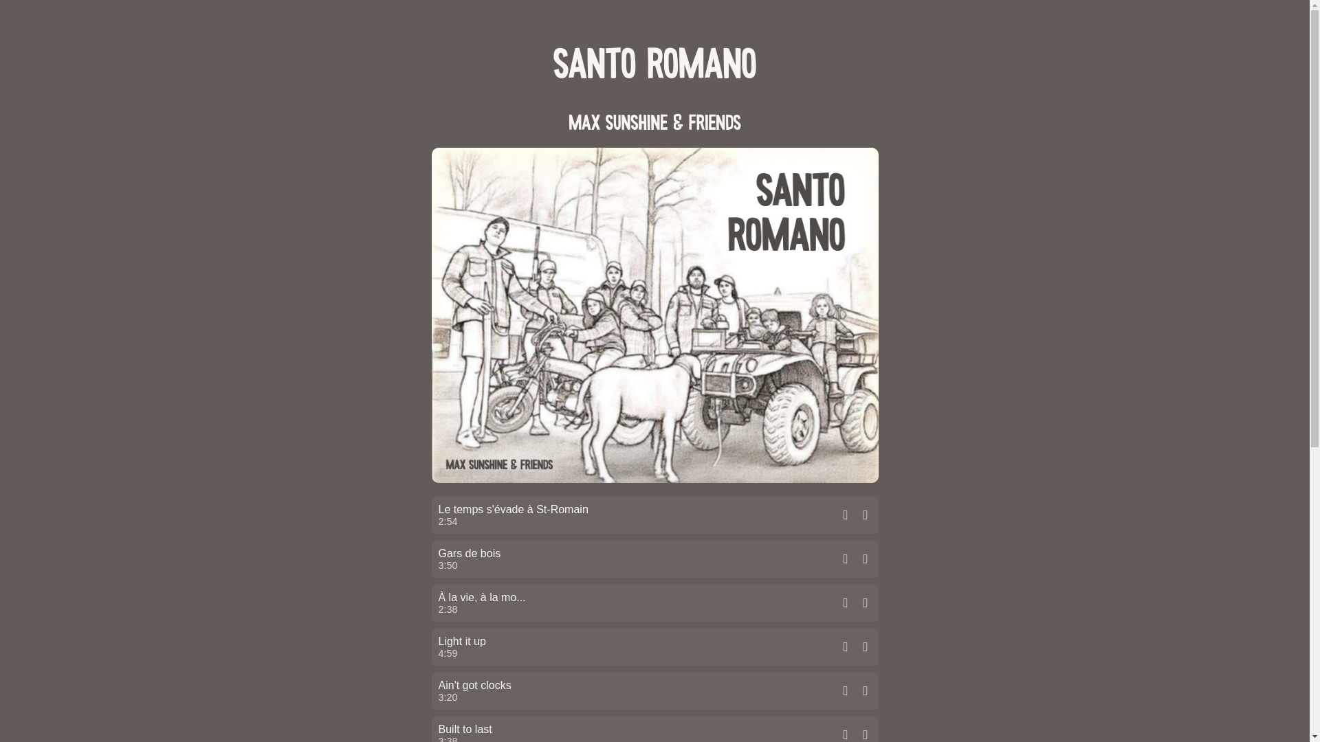website screenshot of https://santoromano.ca/