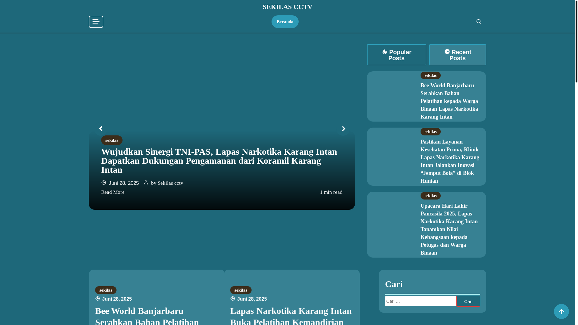 website screenshot of https://sekilascctv.my.id/