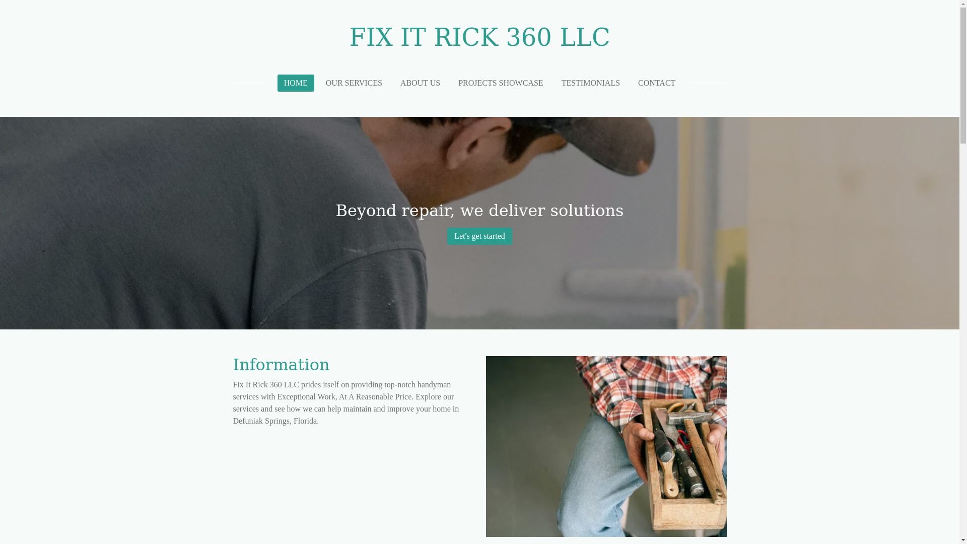 website screenshot of https://fixitrick360llc.com/
