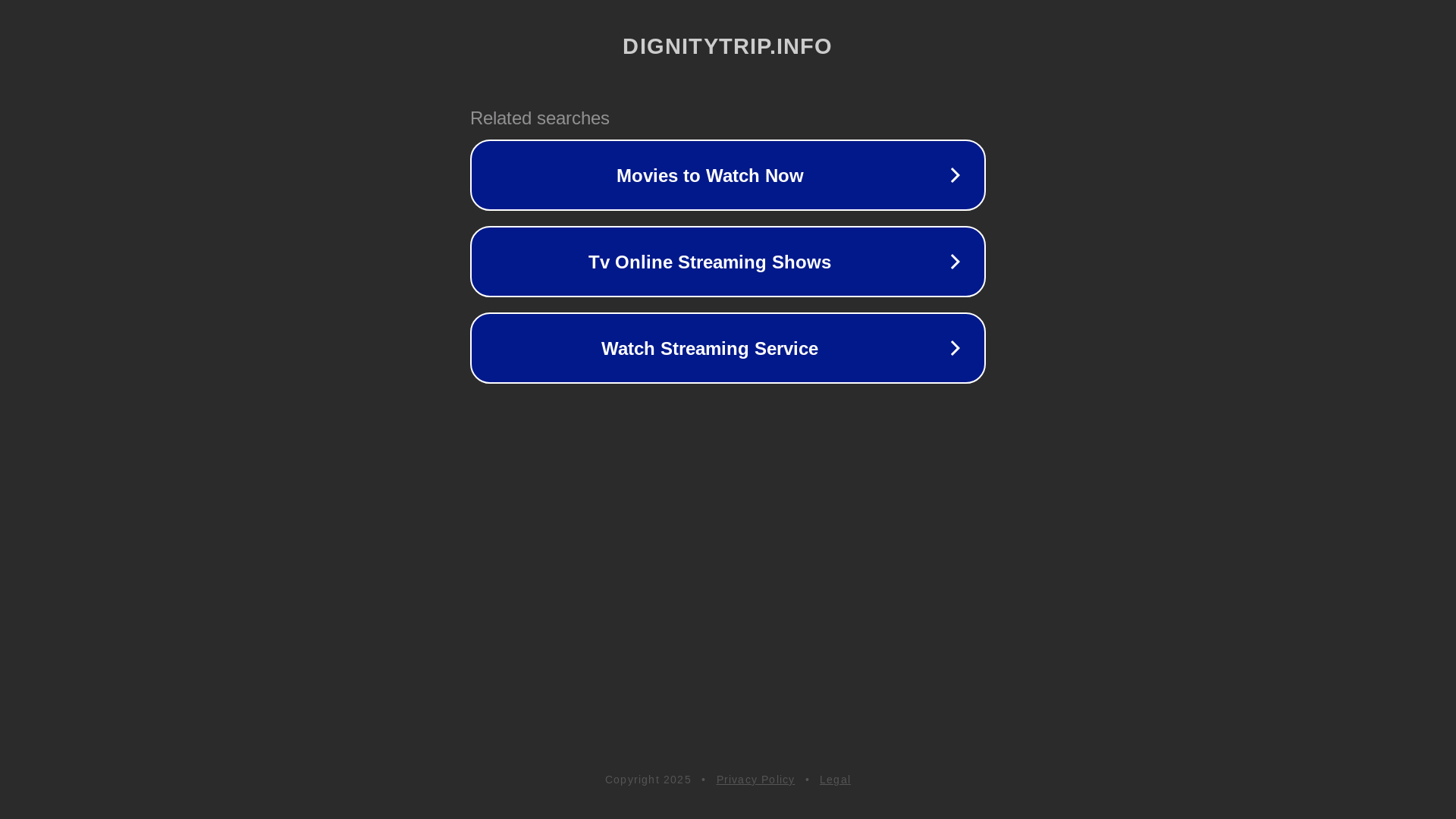 website screenshot of https://dignitytrip.info/