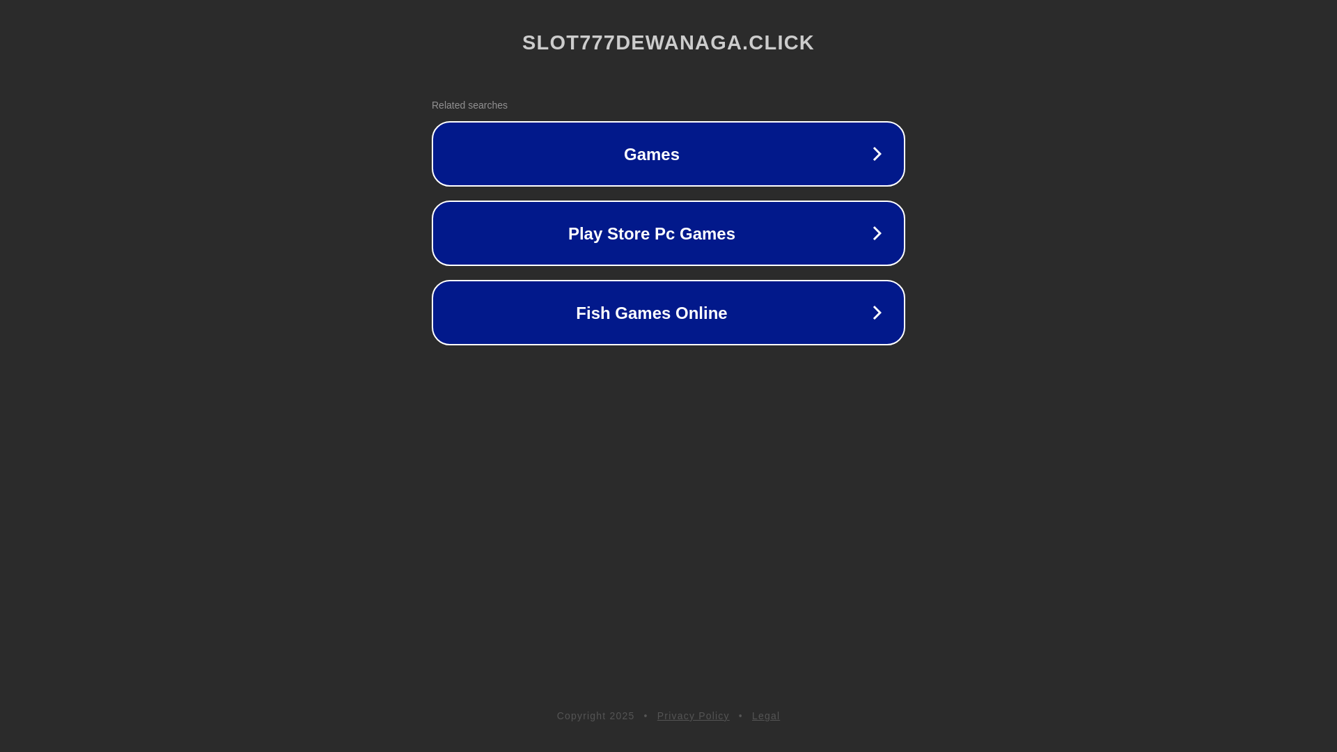 website screenshot of https://slot777dewanaga.click/