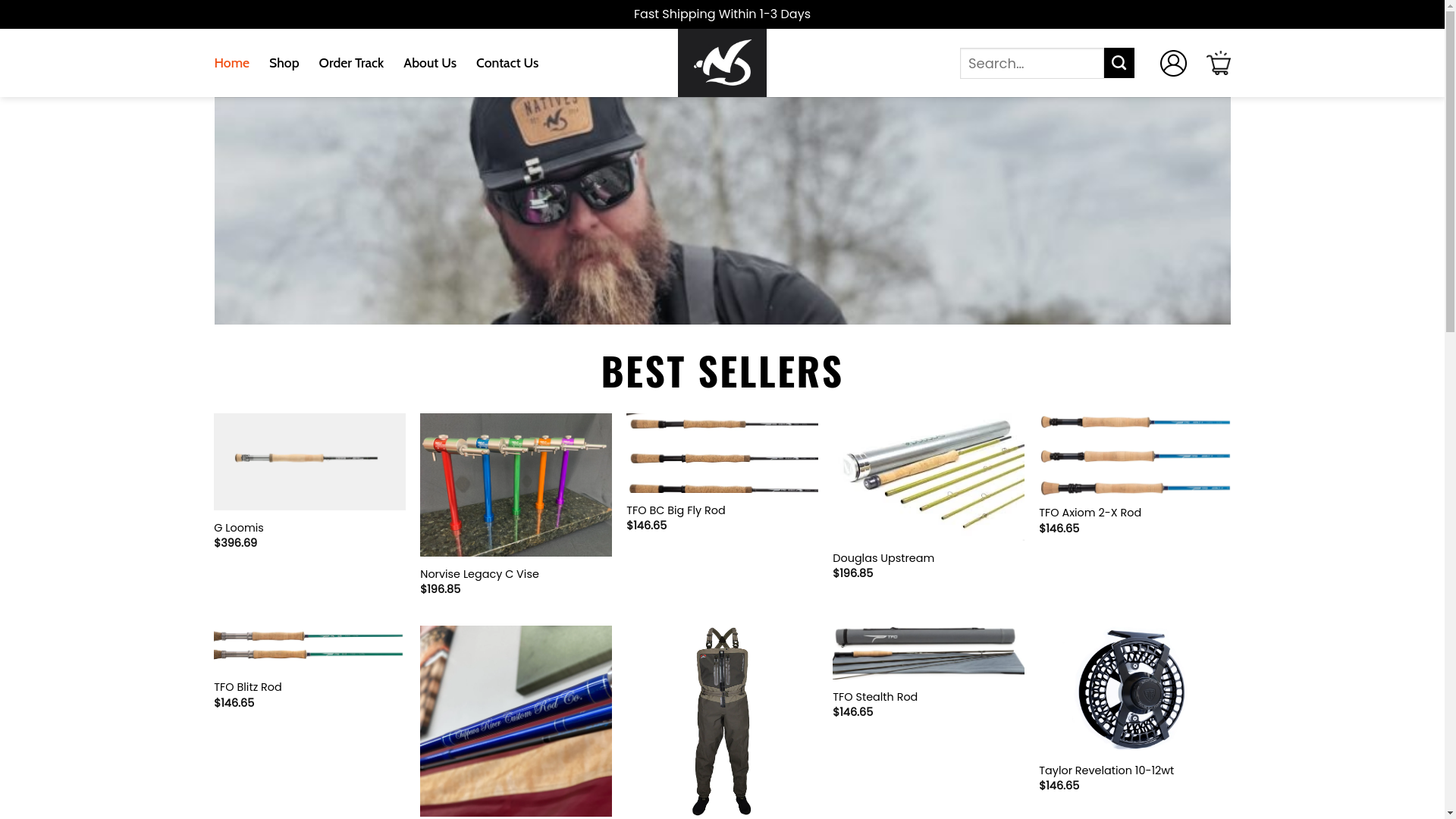 website screenshot of https://halonativesflyfishing.shop/