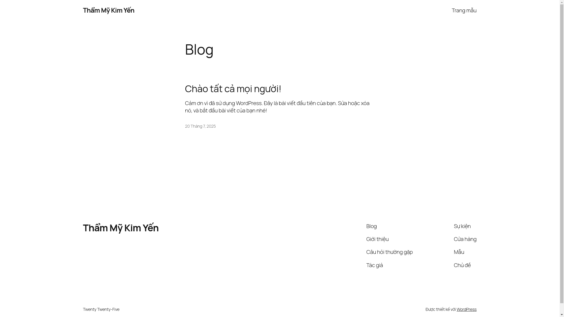 website screenshot of https://thammykimyen.com/
