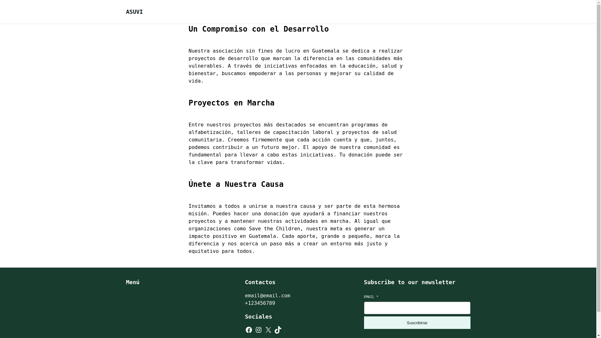 website screenshot of https://asuviguatemala.org/