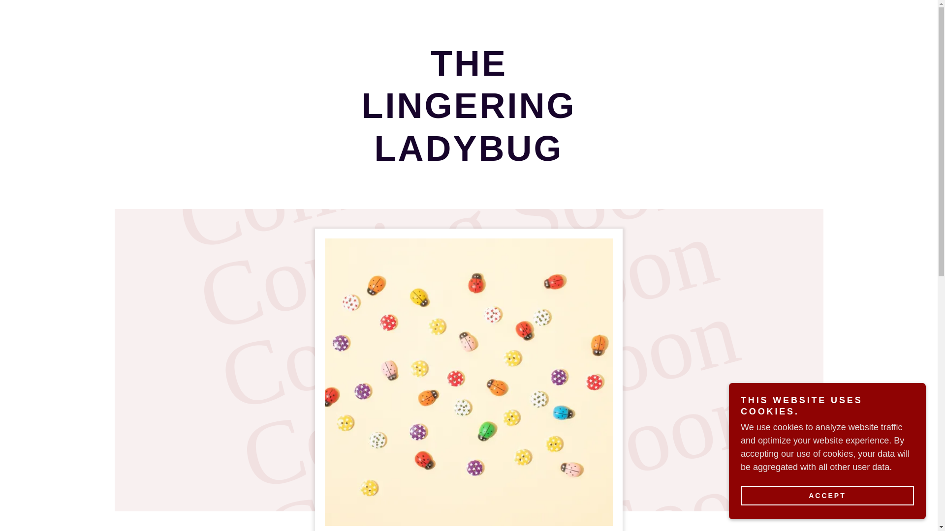 website screenshot of https://thelingeringladybug.com/
