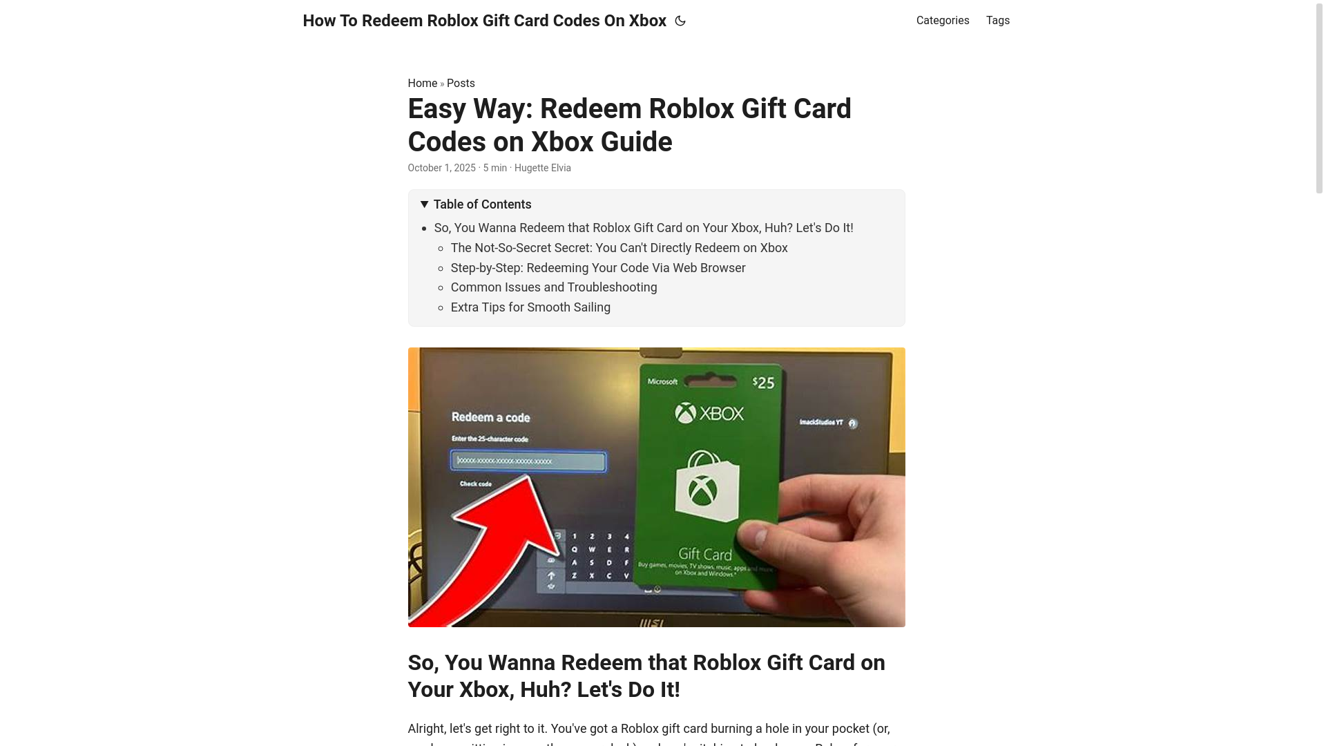 website screenshot of https://how-to-redeem-roblox-gift-card-codes-on-xbox.pages.dev/
