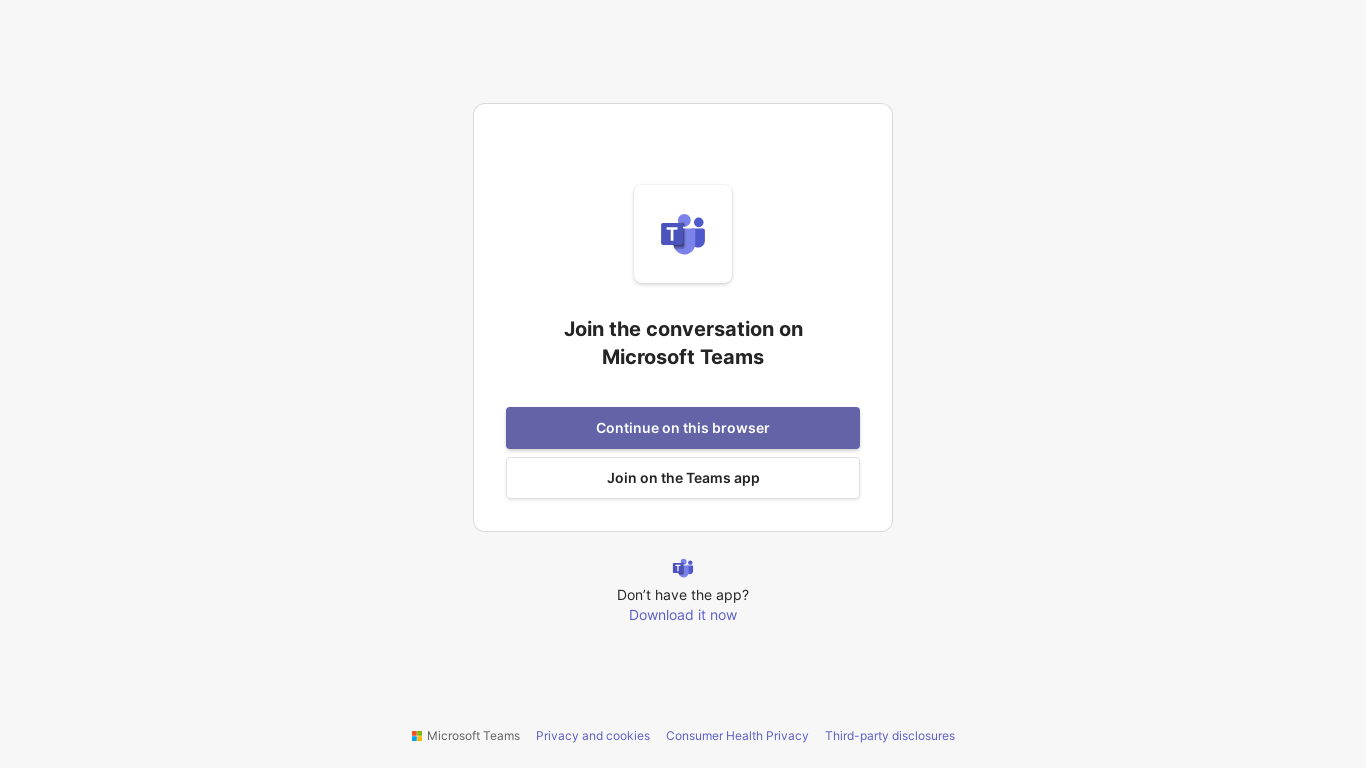 website screenshot of https://teams.live.com/l/invite/FDASKO0ZmVeeYeg7g?v=e23