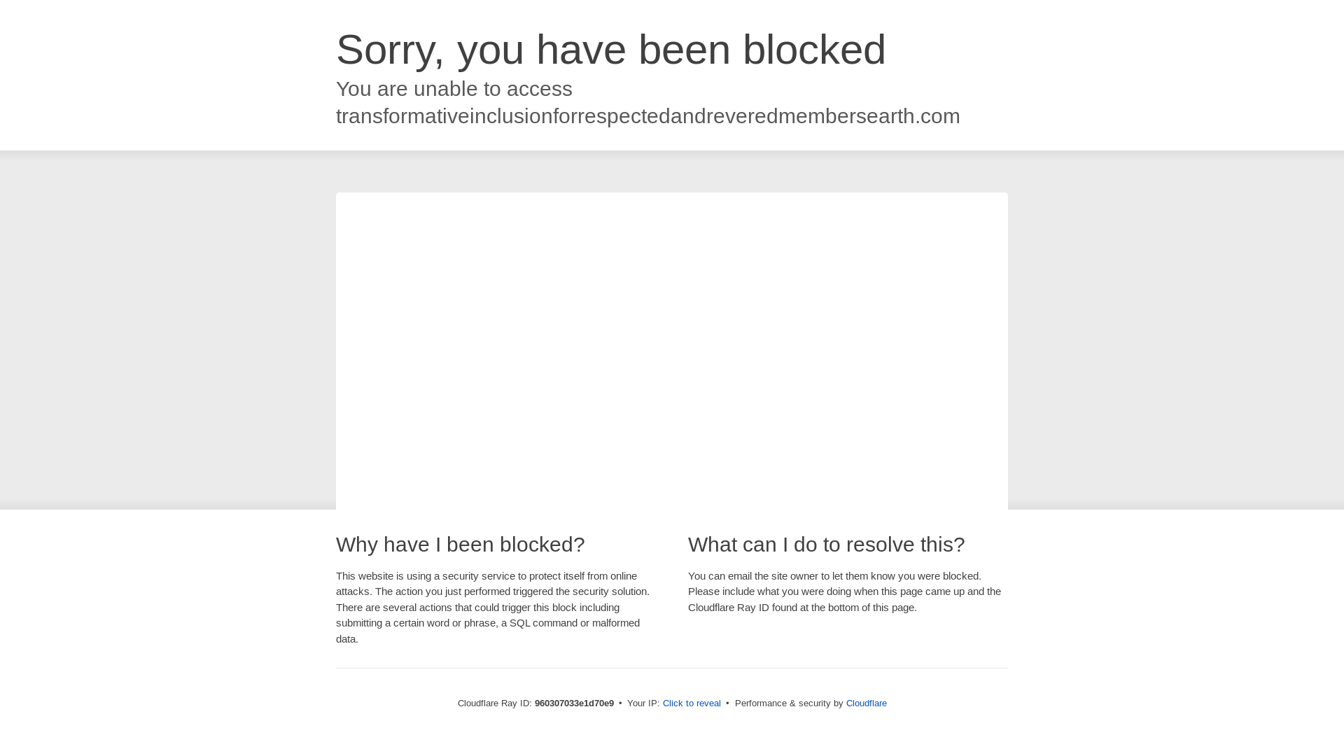 website screenshot of https://transformativeinclusionforrespectedandreveredmembersearth.com/