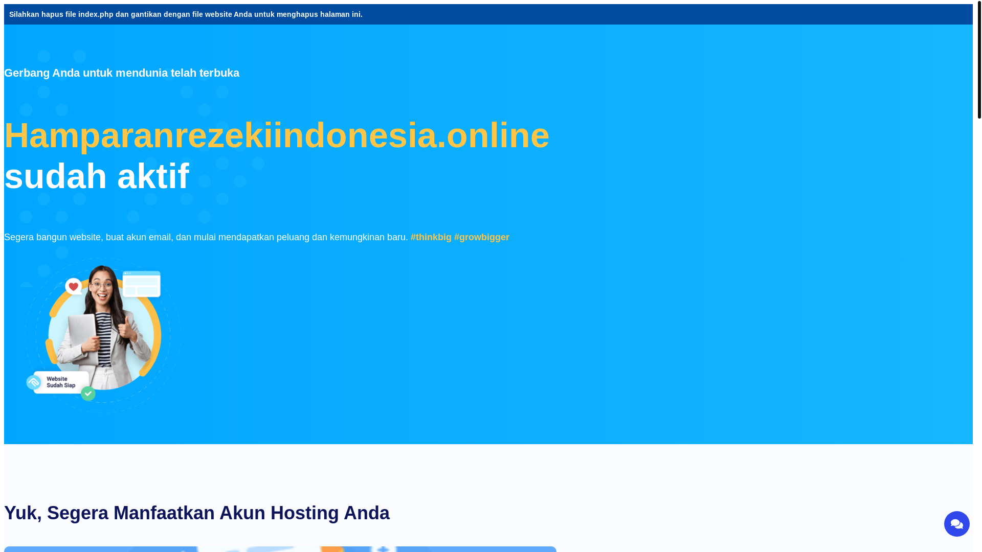 website screenshot of https://hamparanrezekiindonesia.online/