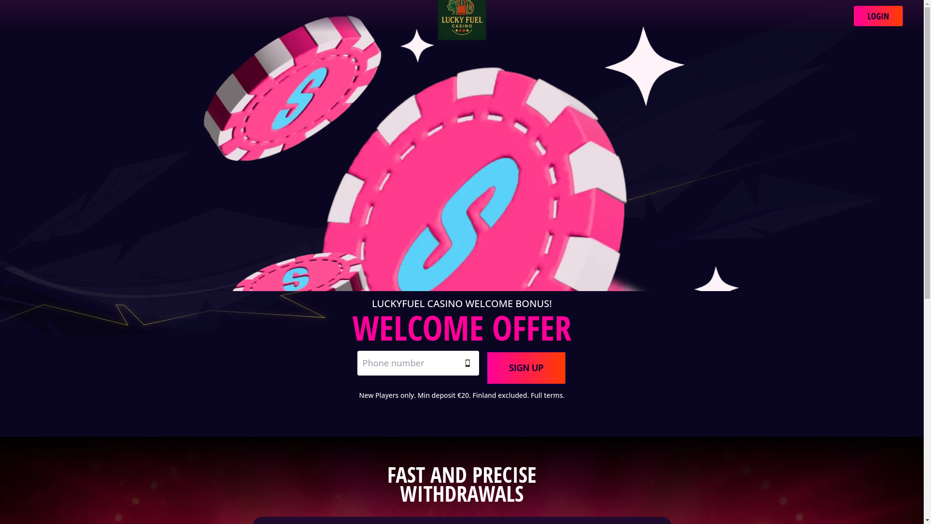 website screenshot of https://landing-luckyfuel-stg.pages.dev/