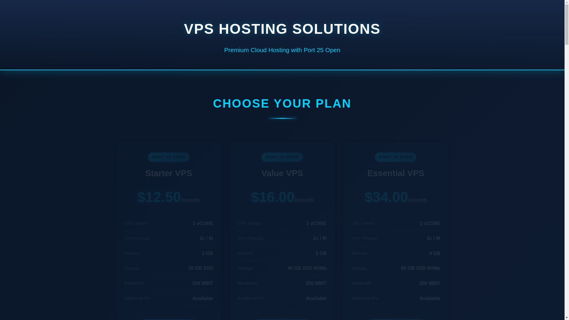 website screenshot of https://vps-hosting-solutions.pages.dev/