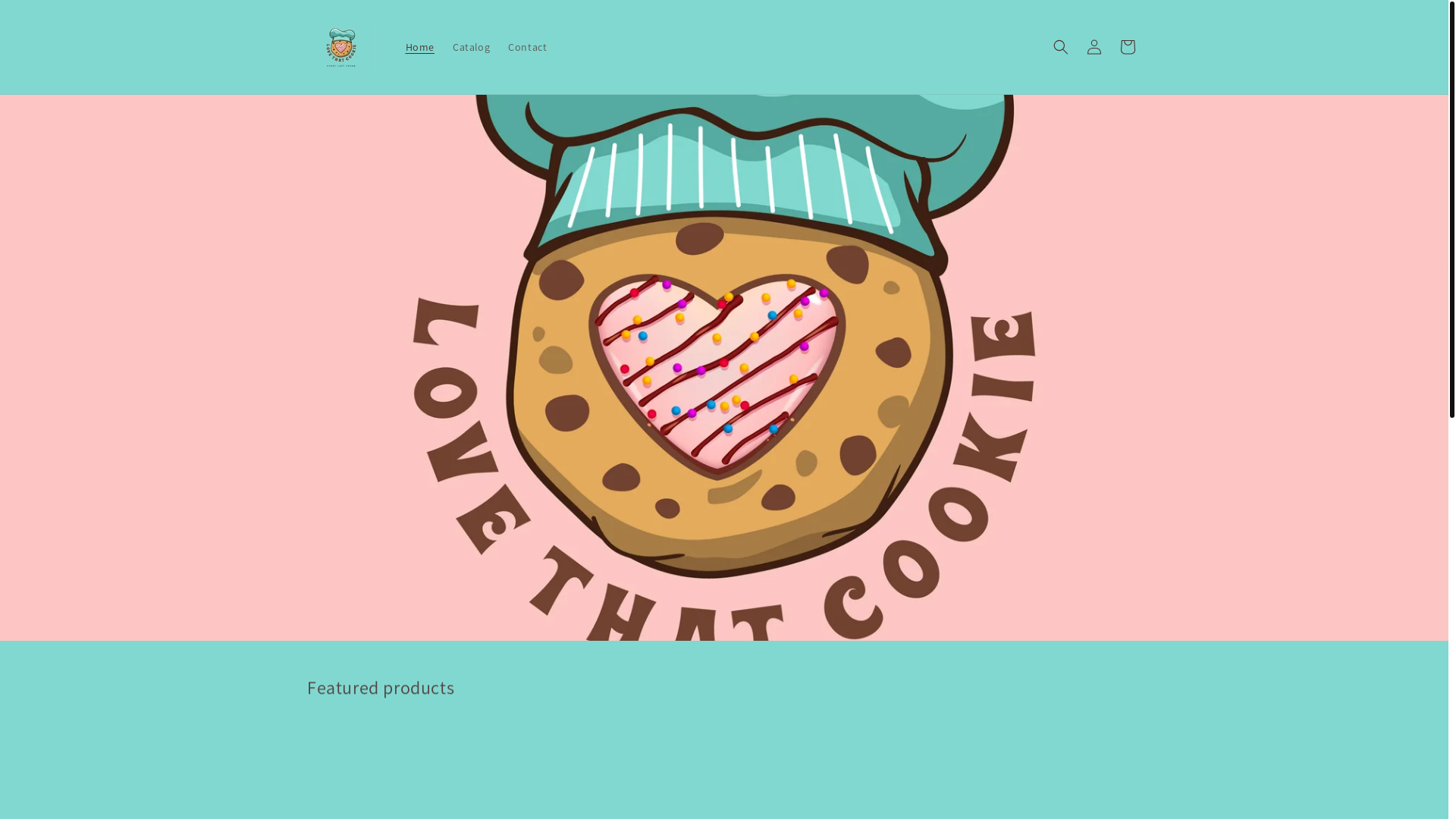 website screenshot of https://lovethatcookie.store/