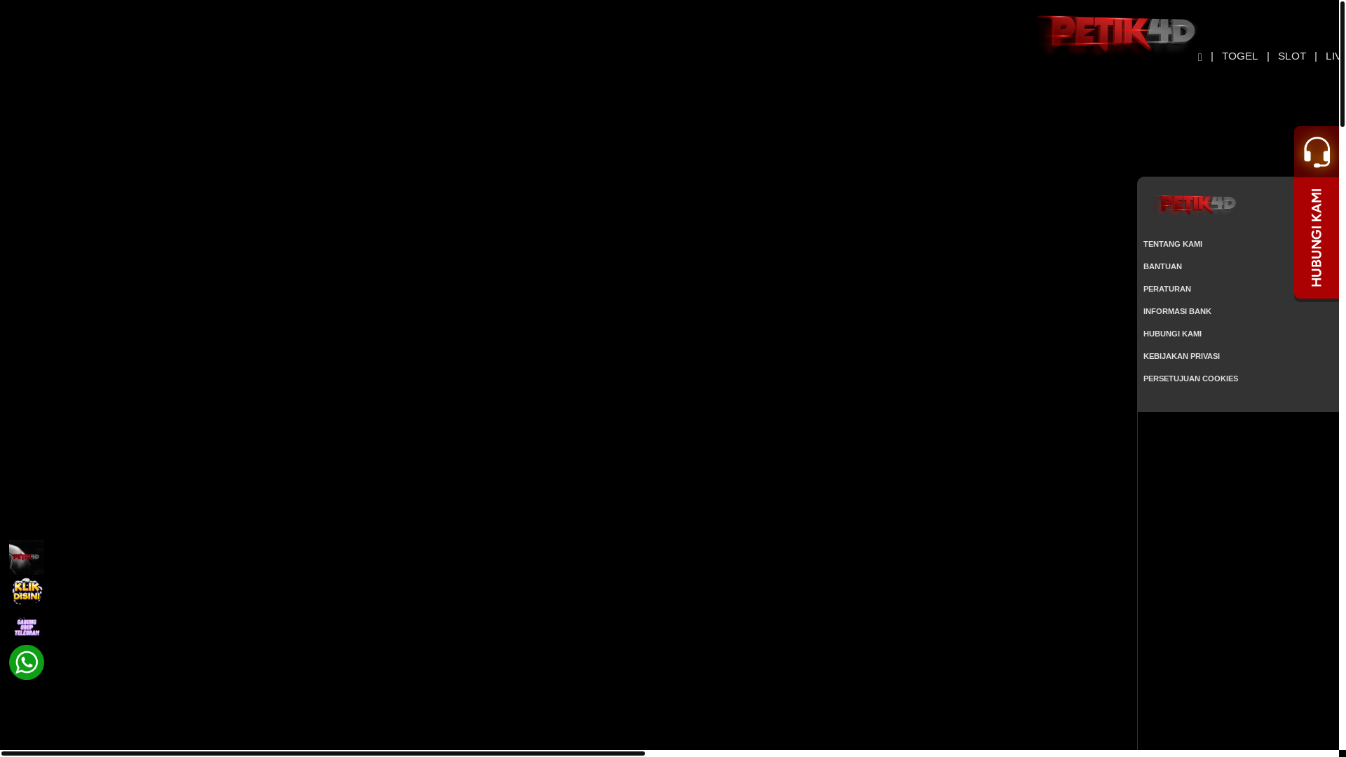 website screenshot of https://petikgacor.live/