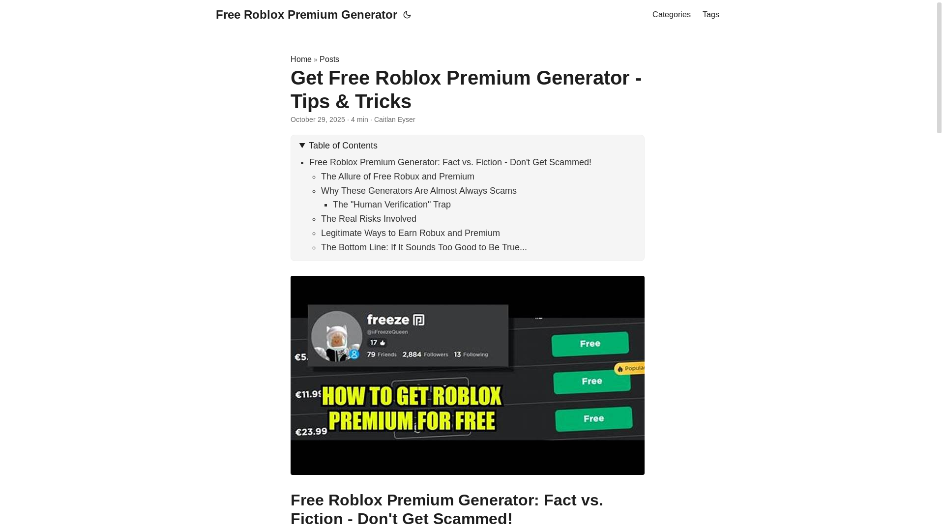 website screenshot of https://free-roblox-premium-generator.pages.dev/