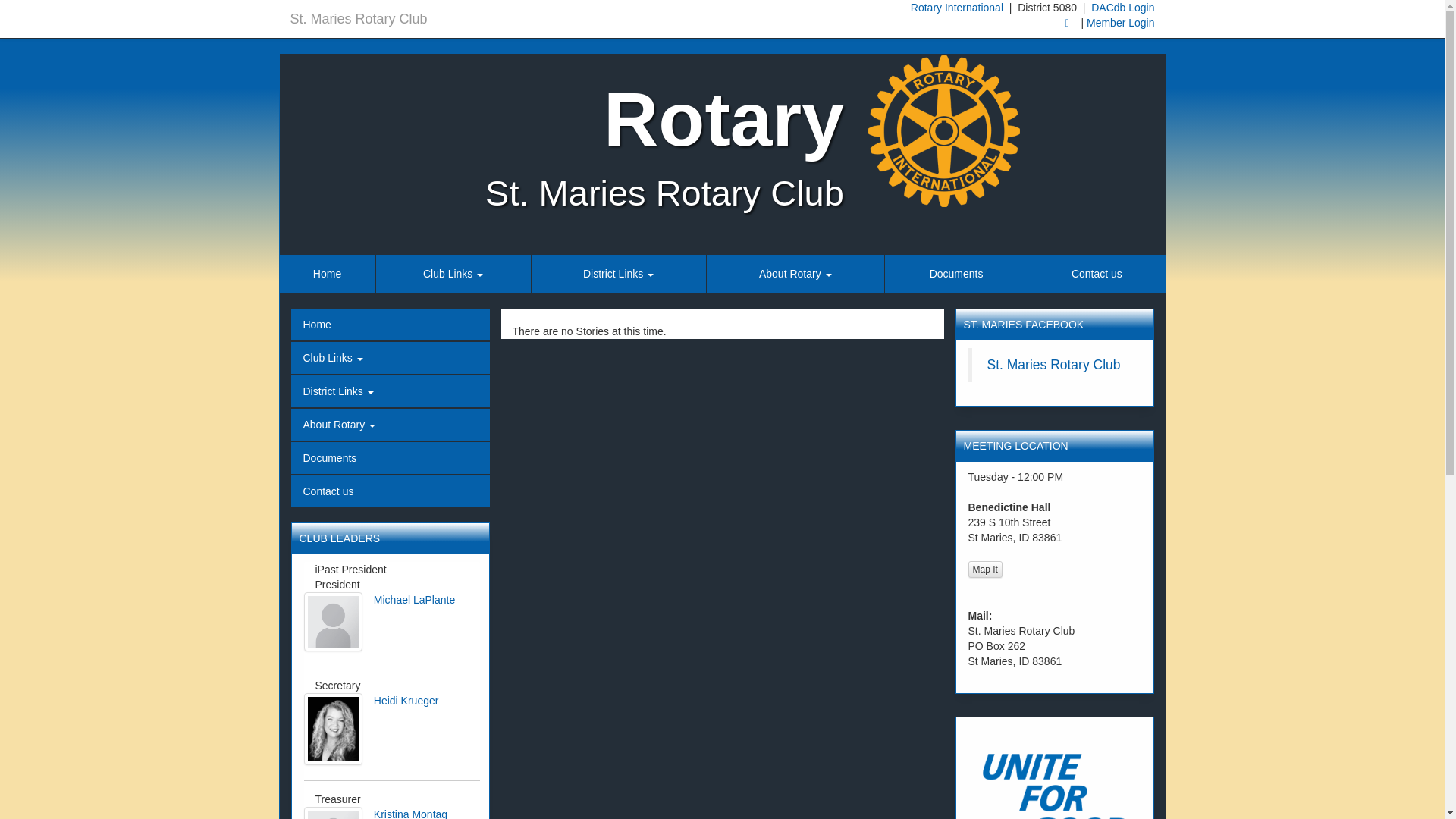 website screenshot of https://stmariesrotary.org/