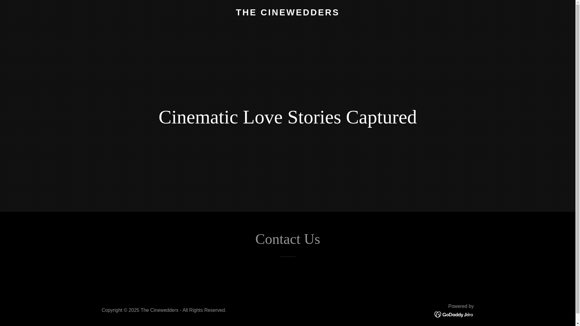 website screenshot of https://thecinewedders.in/
