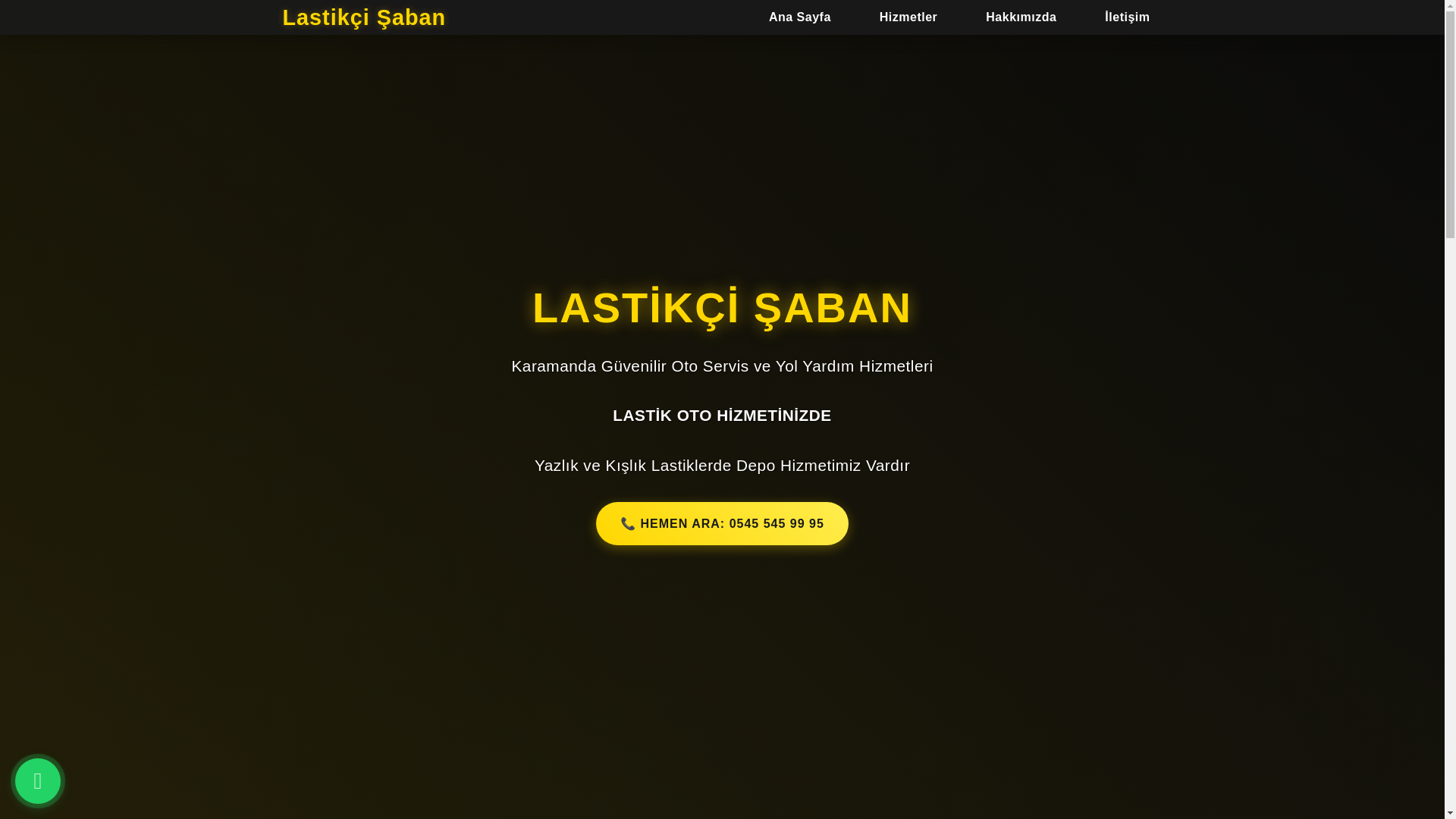 website screenshot of https://lastikcisaban.com/
